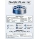 PLA Silk шелковый пластик для 3D-принтера сине-серебристый 1.75 мм, 1 кг