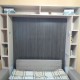 Трансформер шкаф c полками и антресолью кровать РФ102 +диван с подлокотниками (900,1200,1400,1600, 1800) PUSH