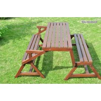 Стол лавка трансформер для дачи