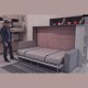 Механизм двуспальной горизонтальной шкаф-кровати 1600*2000 РФ108 с диваном Luxe