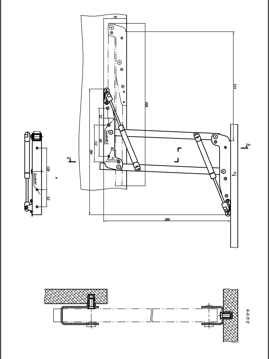 Механизм №593- стол журнальный с подъемным механизмом Механизм №593- стол журнальный с подъемным механизмом