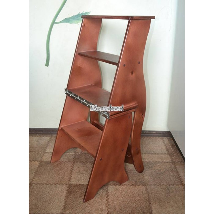 Трансформер деревянный стул стремянка